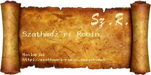 Szathmári Robin névjegykártya